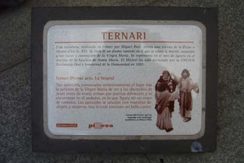 Placa conmemorativa del Misterio de Elche