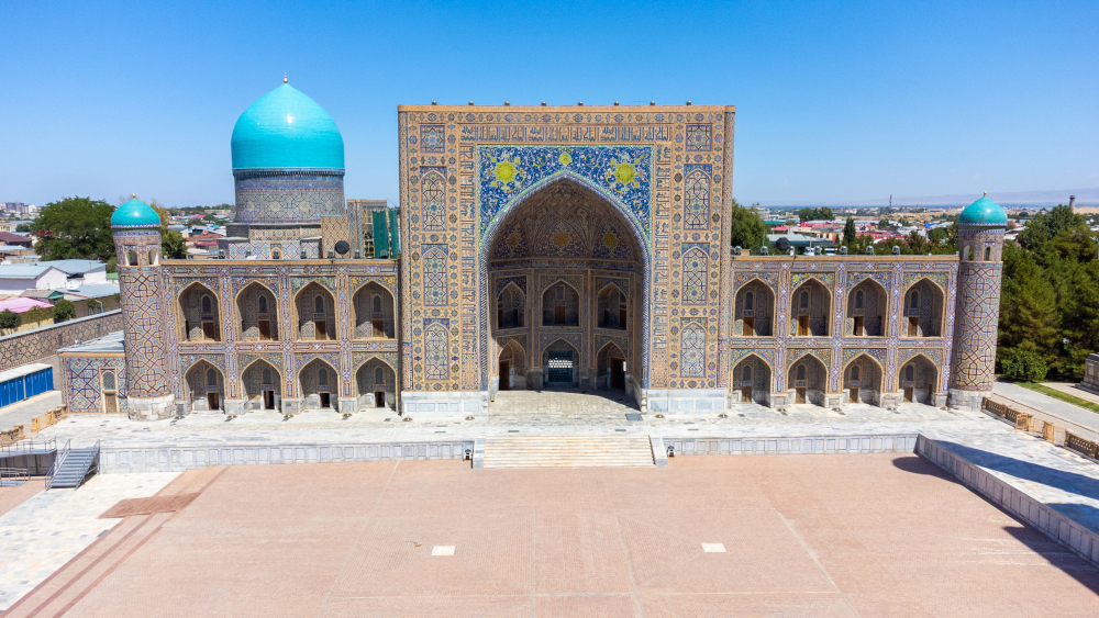 PLaza en Samarcanda en Uzbekistán
